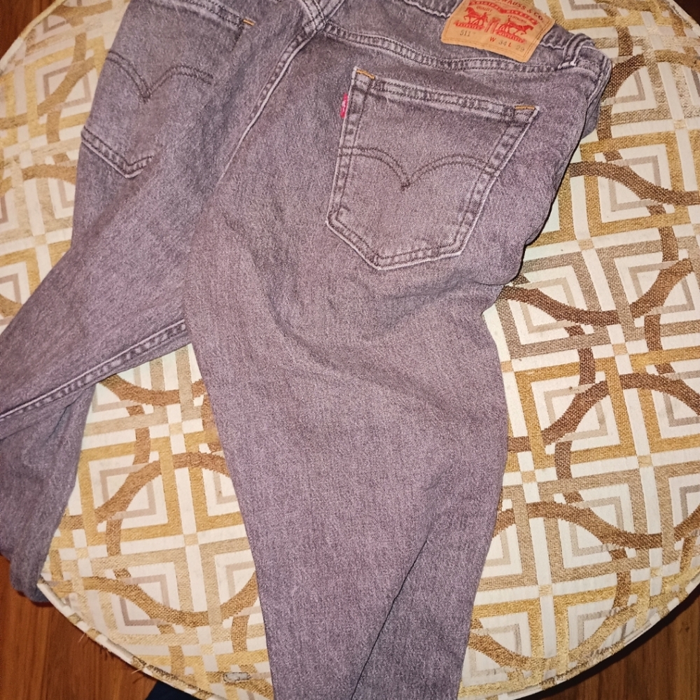 Levi's Gray W/red tint 511 34x29